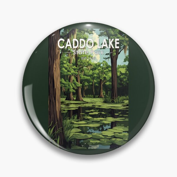 Item preview, Caddo Lake State Park Texas Travel Art Vintage designed and sold by KrisSidDesigns.