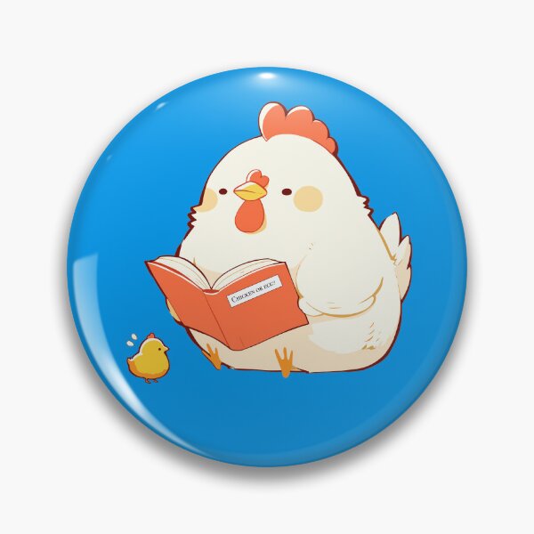 Item preview, Cute Bookish Chicken designed and sold by RetroPrints.