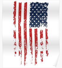 USA Independence Day T-Shirt with Grunge Poster