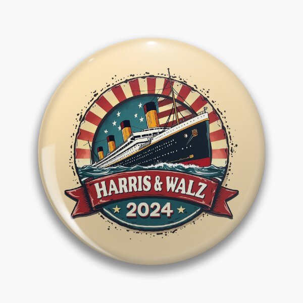 Item preview, The Unsinkable Campaign: Harris & Walz 2024 designed and sold by Moodific.