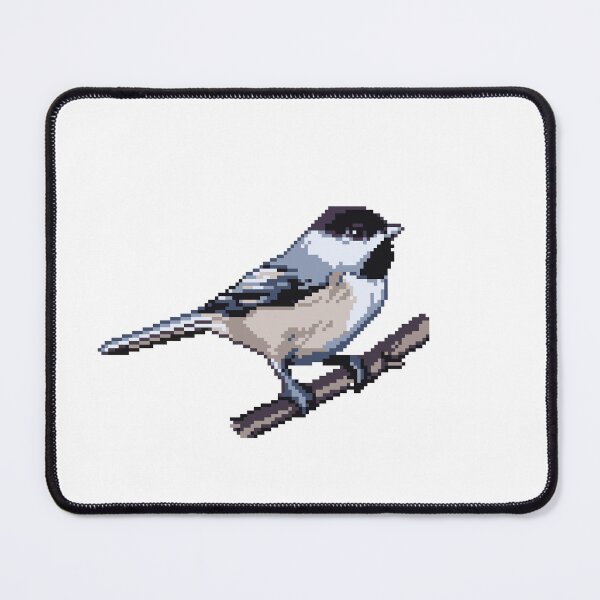 Item preview, Carolina Chickadee Pixel Art Bird designed and sold by Catebooks.
