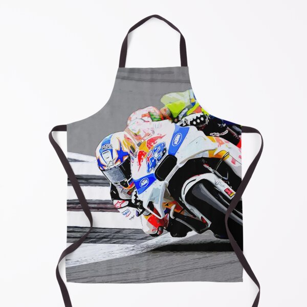 Item preview, Jack Miller fighting in the corners during the 2024 British Grand Prix watercolor designed and sold by Rodissimus1984.