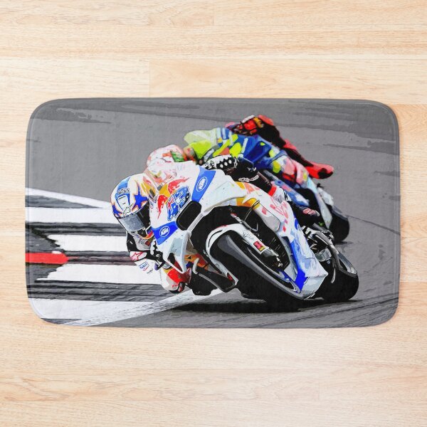Item preview, Jack Miller fighting in the corners during the 2024 British Grand Prix watercolor designed and sold by Rodissimus1984.