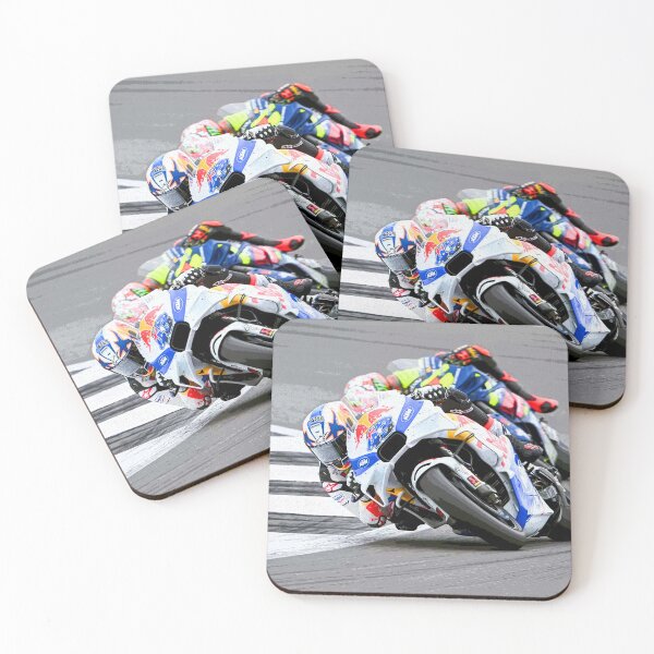 Item preview, Jack Miller fighting in the corners during the 2024 British Grand Prix abstract designed and sold by Rodissimus1984.