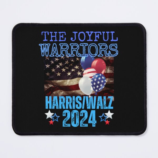 Item preview, The Joyful Warriors Harris/Walz 2024 Save Democracy Political Design designed and sold by EarthArtDesigns.
