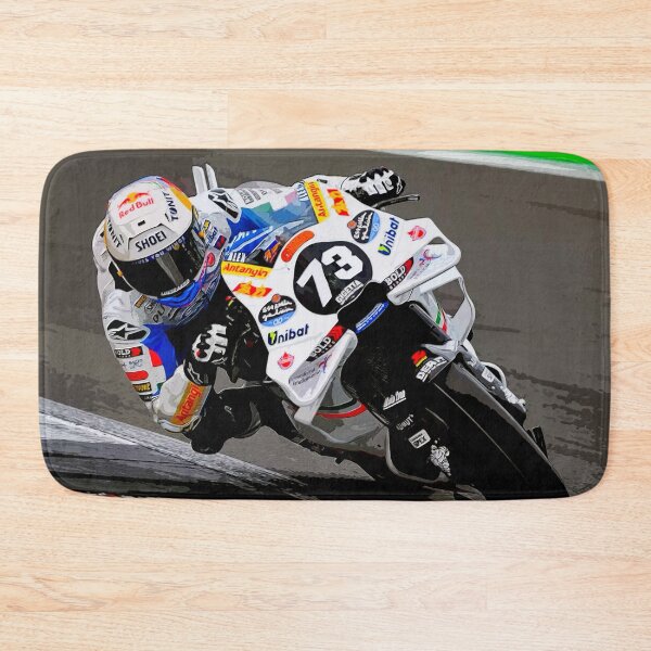 Item preview, Alex Marquez racing in the 2024 British Grand Prix watercolor designed and sold by Rodissimus1984.