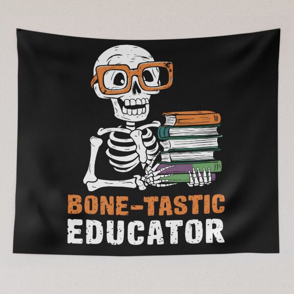 Item preview, Halloween Teacher Bone-Tastic Educator designed and sold by KitonicTees.