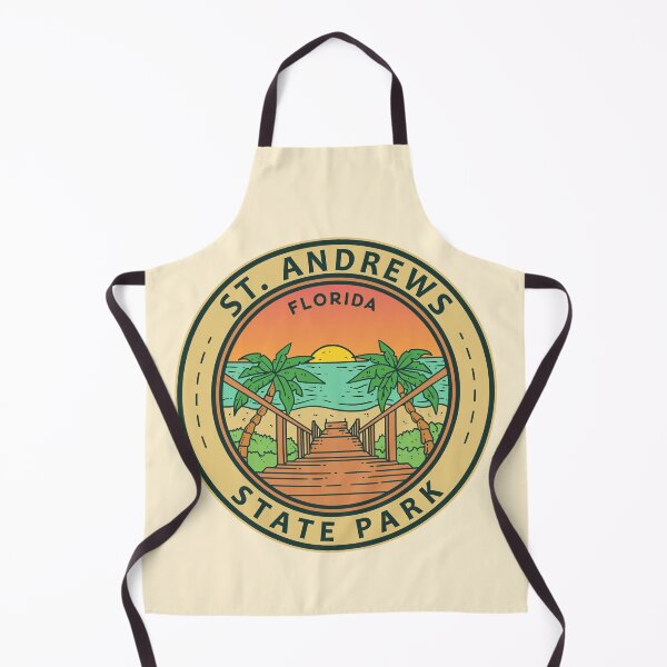 Item preview, St. Andrews State Park Florida Circle Badge designed and sold by KrisSidDesigns.