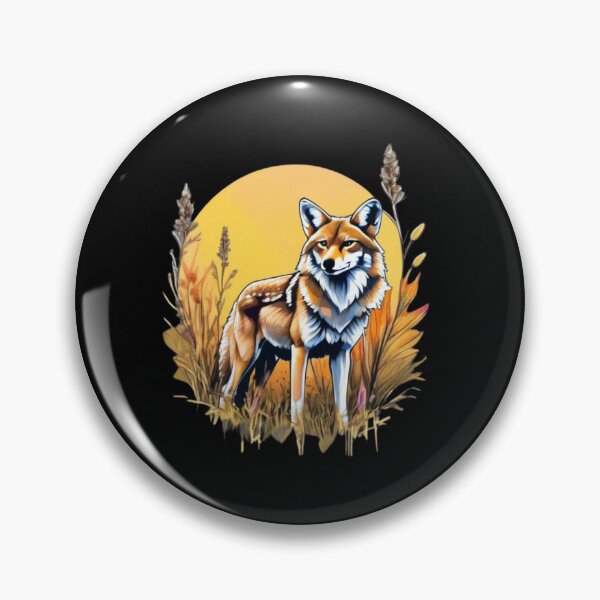 Item preview, watercolor prairie coyote designed and sold by EuropeanPrints.