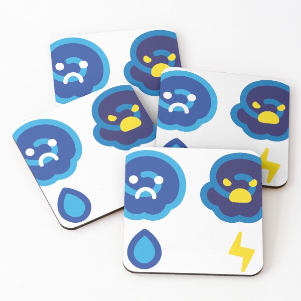 Item preview, Cute Weather Icon Collection: Sunny Smiles & Raindrop Bliss designed and sold by Carsondood.