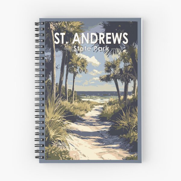 Item preview, St. Andrews State Park Florida Travel Art Vintage designed and sold by KrisSidDesigns.