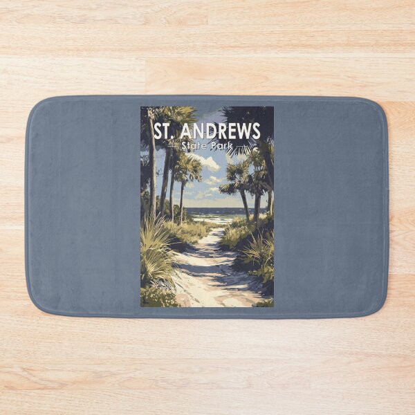 Item preview, St. Andrews State Park Florida Travel Art Vintage designed and sold by KrisSidDesigns.