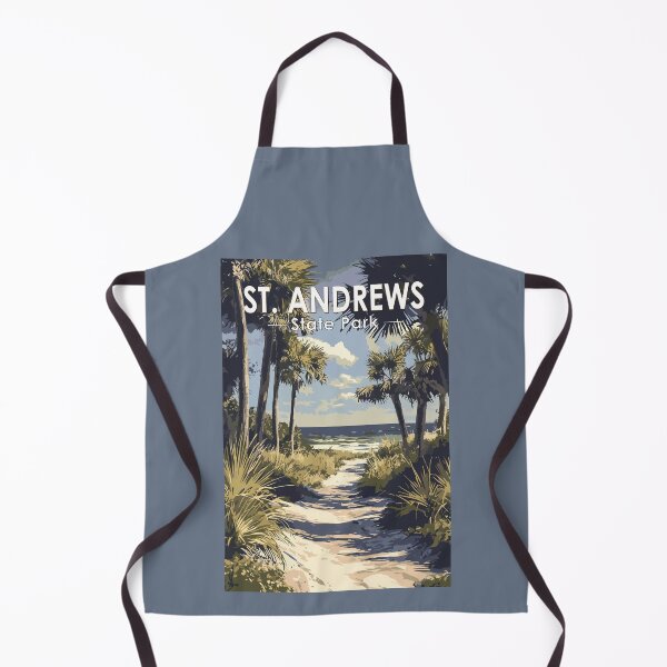 Item preview, St. Andrews State Park Florida Travel Art Vintage designed and sold by KrisSidDesigns.
