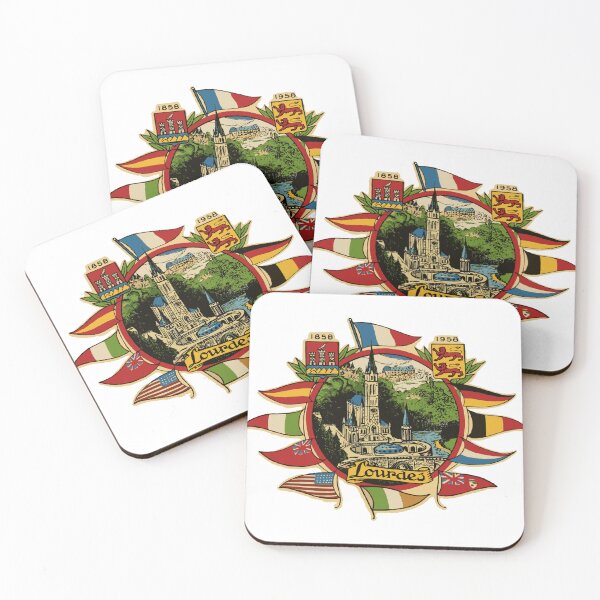Item preview, Lourdes France Vintage Style Decal designed and sold by Decal Mania.