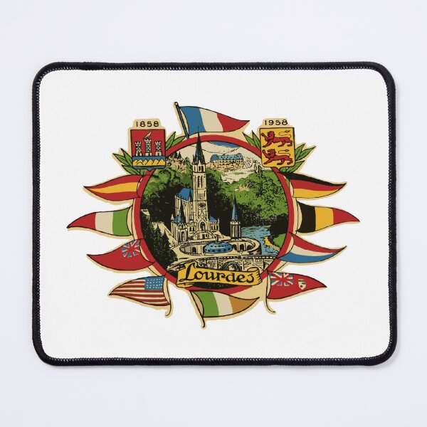 Item preview, Lourdes France Vintage Style Decal designed and sold by Decal Mania.