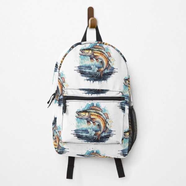 Item preview, Walleye leaping over the waves designed and sold by Ann Miu Deluxe.
