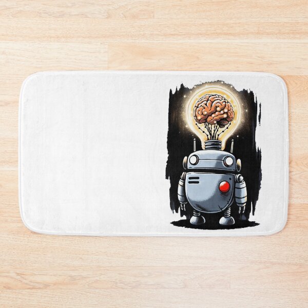 Item preview, Brainy Bot: Lightbulb Head Sketch Art designed and sold by Slick-Waffles.