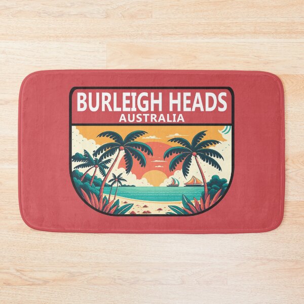 Item preview, Burleigh Heads Australia Retro Emblem designed and sold by KrisSidDesigns.