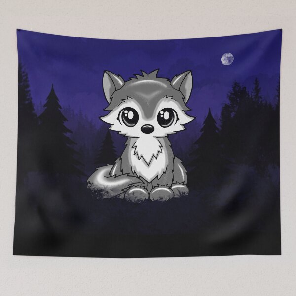 Item preview, cute little wolf designed and sold by Pezi-Creation.