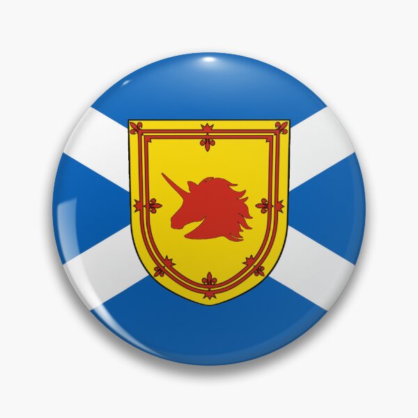 Item preview, Scottish Saltire Flag with Unicorn Head Shield (bratach shalainn na h-Alba le sgiath cheann aon-adharcach) designed and sold by JonathanR1994.