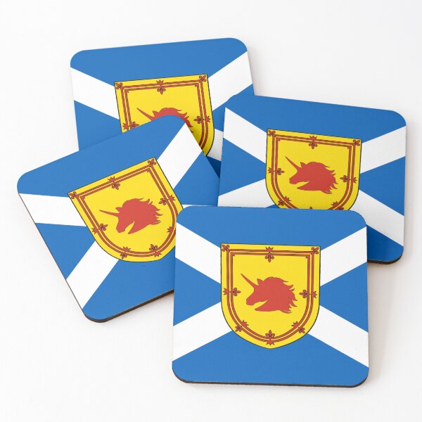 Item preview, Scottish Saltire Flag with Unicorn Head Shield (bratach shalainn na h-Alba le sgiath cheann aon-adharcach) designed and sold by JonathanR1994.