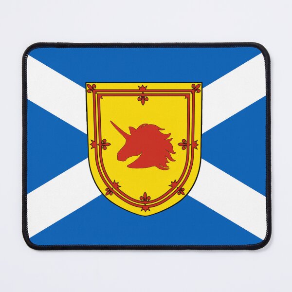 Item preview, Scottish Saltire Flag with Unicorn Head Shield (bratach shalainn na h-Alba le sgiath cheann aon-adharcach) designed and sold by JonathanR1994.
