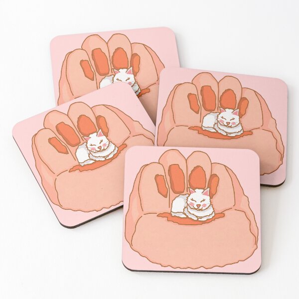 Item preview, kawaii cat on paw sofa designed and sold by Kaewtaming.
