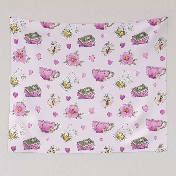 Item preview, Moon Tea on pink designed and sold by Ellen Wilberg.
