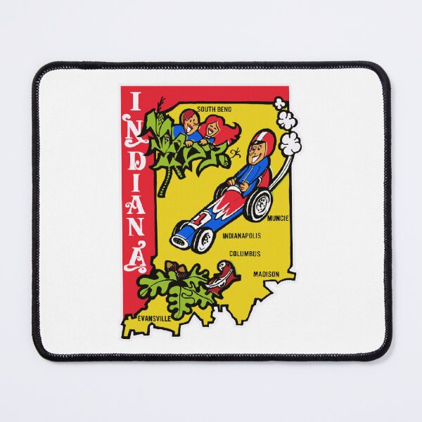 Item preview, State of Indiana Vintage Style Decal designed and sold by Decal Mania.