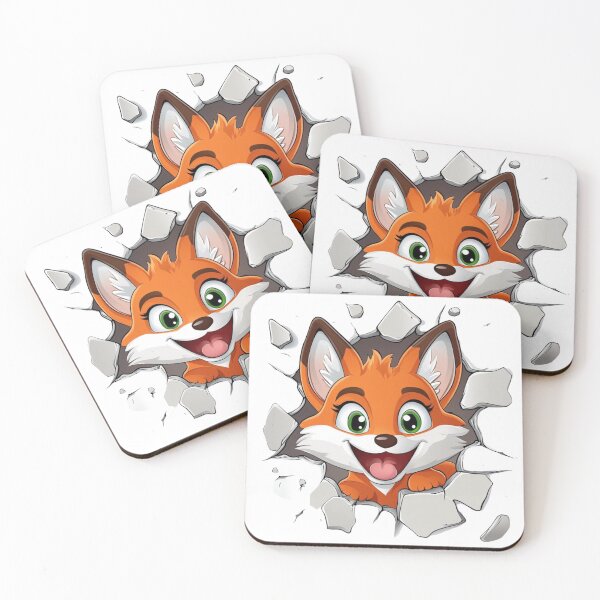 Item preview, Adorable Fox Wall Breaker designed and sold by NicolasGlowArt.