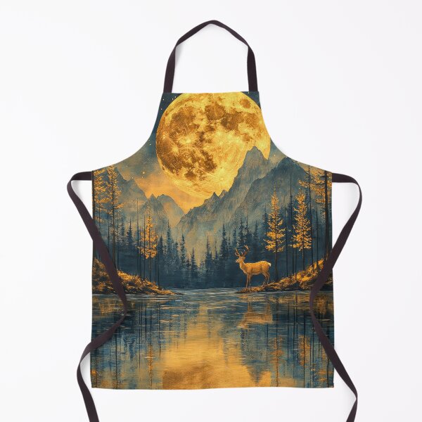 Item preview, Beautiful fantasy painting of deer by the lake designed and sold by MargaretWiktor.