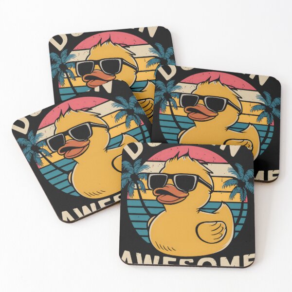 Item preview, Rubber Duck Duckin Awesome  Duck Wearing Sunglasses designed and sold by KitonicTees.