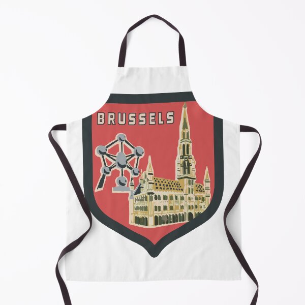 Item preview, Brussels Belgium Vintage Style Decal designed and sold by Decal Mania.