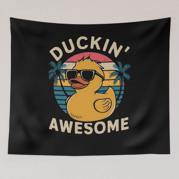 Item preview, Rubber Duck Duckin Awesome  Duck Wearing Sunglasses designed and sold by KitonicTees.
