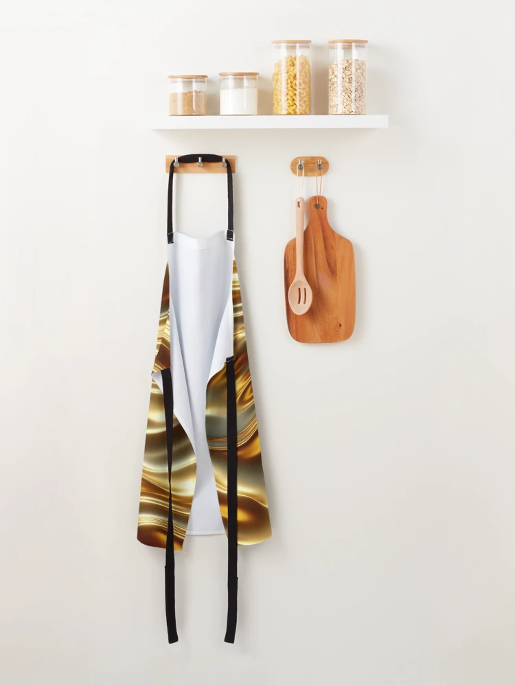 Thumbnail 2 of 6, Apron, Living Gold Texture designed and sold by Rui Fernandes.