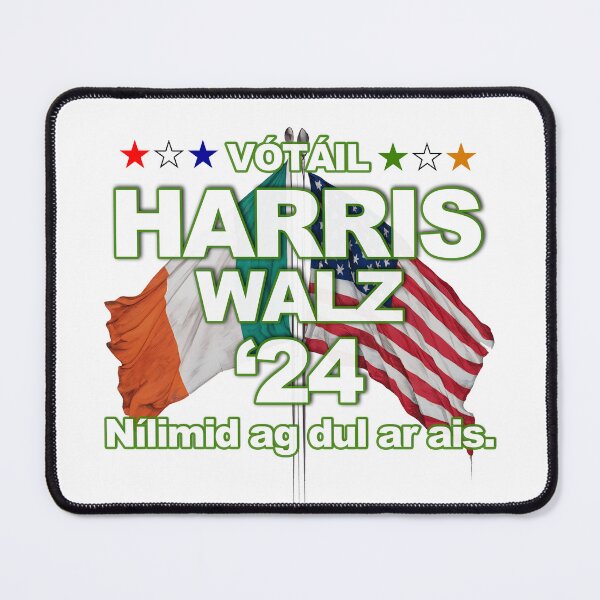 Item preview, Harris Walz Irish American in Gaeilge Irish Language designed and sold by REAL IRISH GIFTS.