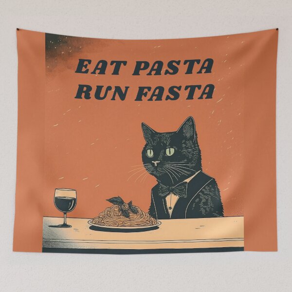 Item preview, eat pasta run fast designed and sold by La Loca.