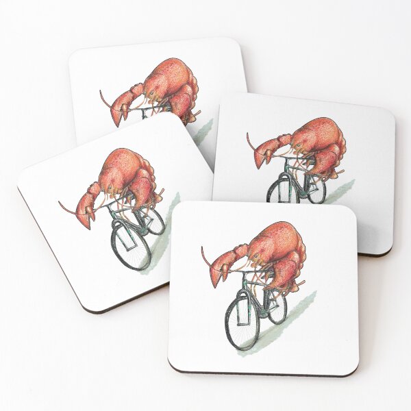Item preview, Lobster Riding a Bike designed and sold by hambonepickle.