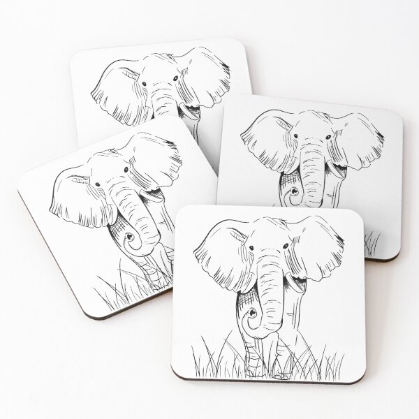 Item preview, Elephant sketch designed and sold by craftifizebylo.