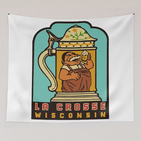 Item preview, La Crosse Wisconsin Vintage Style Decal designed and sold by Decal Mania.