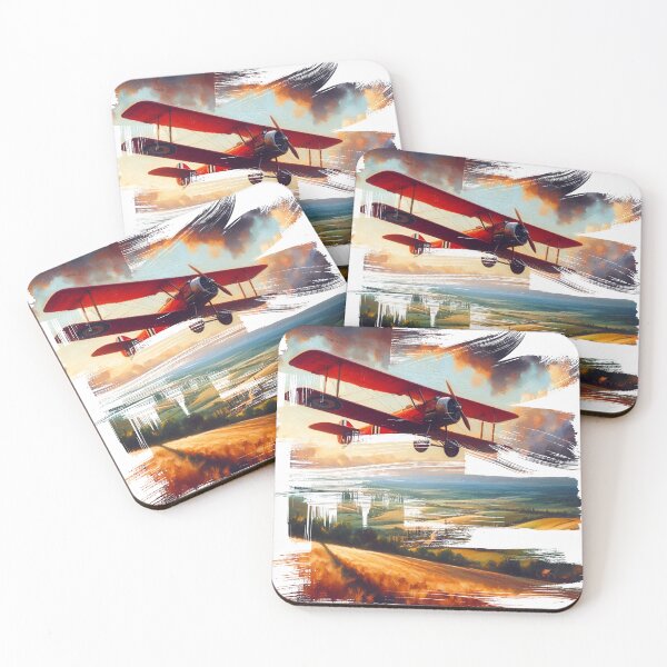 Item preview, old red plane designed and sold by BLUEiceberg.