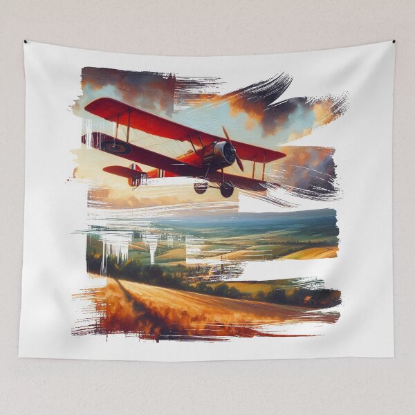 Item preview, old red plane designed and sold by BLUEiceberg.