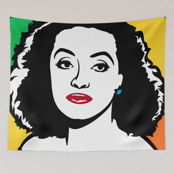 Artikelvorschau, Bette Davis Cartoon PopArt Zeichnung entworfen und verkauft von Henrylizarraga.