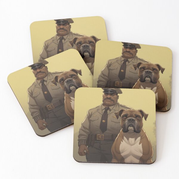 Item preview, Cop with Bull Mastiff designed and sold by Samuelsboro.