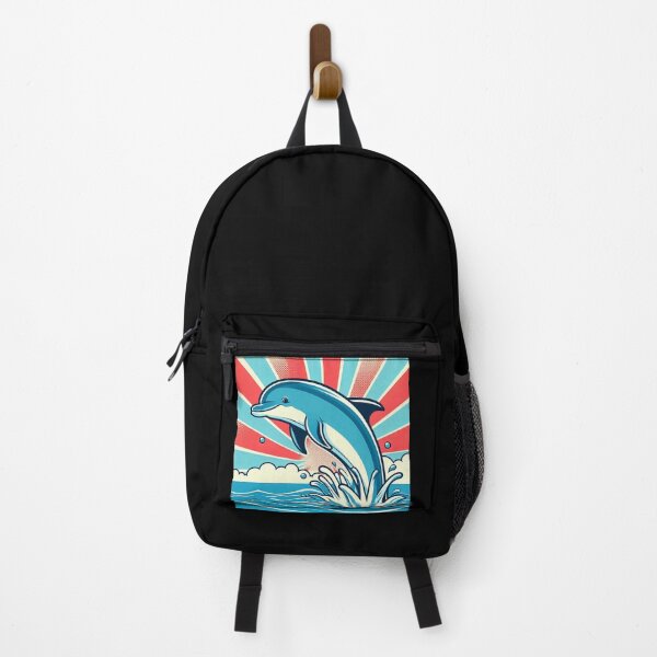 Item preview, Joyful Dolphin Pop Art Style designed and sold by artofuniverse.