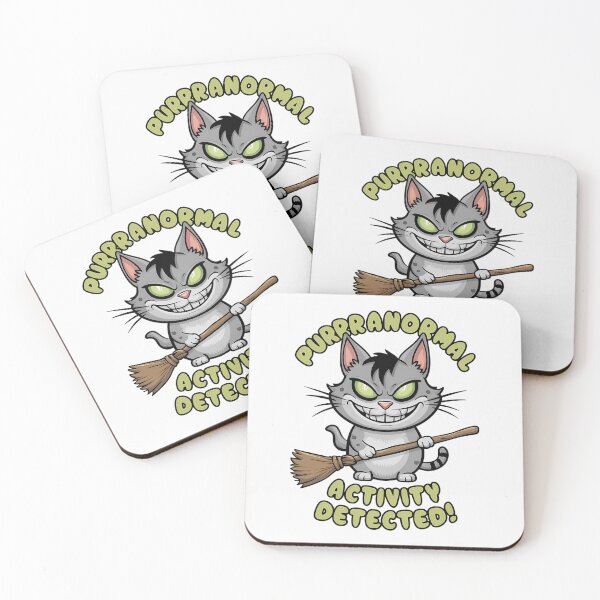 Item preview, Buy Cool Halloween Goods with a Cat and Purranormal activity detected! designed and sold by ElegantOutlines.