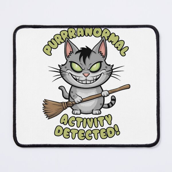 Item preview, Buy Cool Halloween Goods with a Cat and Purranormal activity detected! designed and sold by ElegantOutlines.