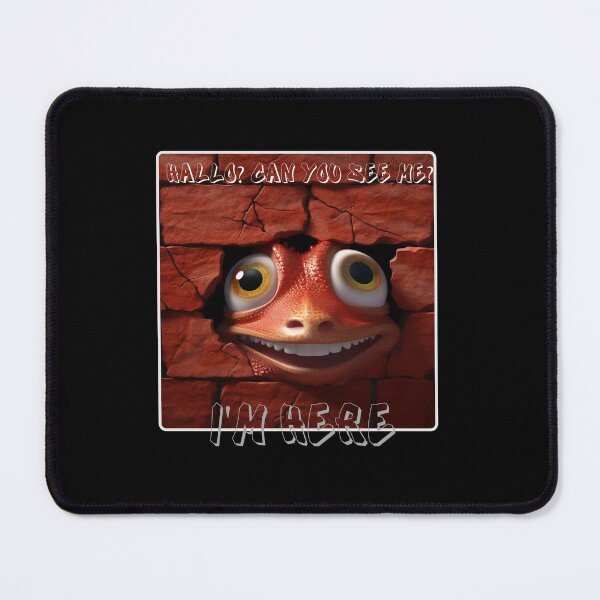 Item preview, Lizard, Peekaboo Creature Behind Cracked Wall designed and sold by KolbaVison.