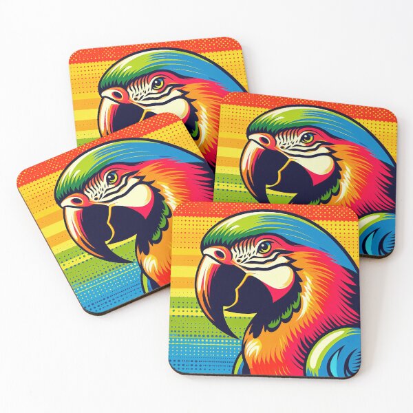 Item preview, Colorful Parrot Pop Art Style designed and sold by artofuniverse.