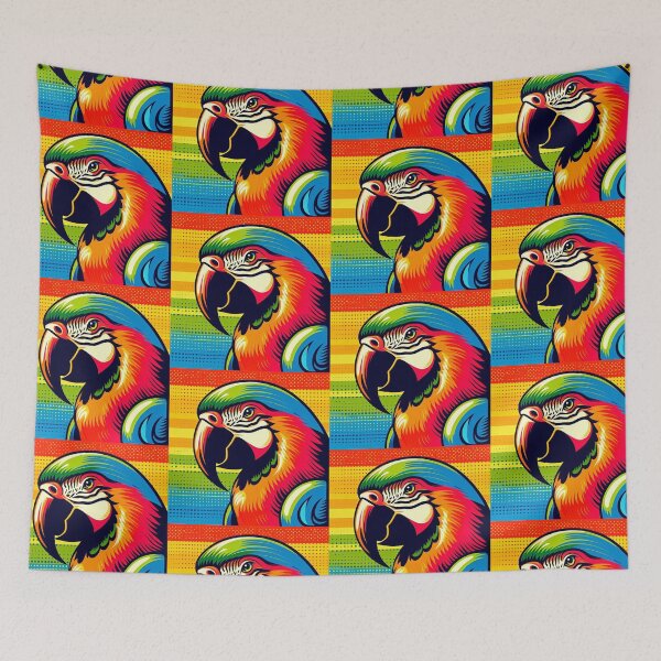 Item preview, Colorful Parrot Pop Art Style designed and sold by artofuniverse.